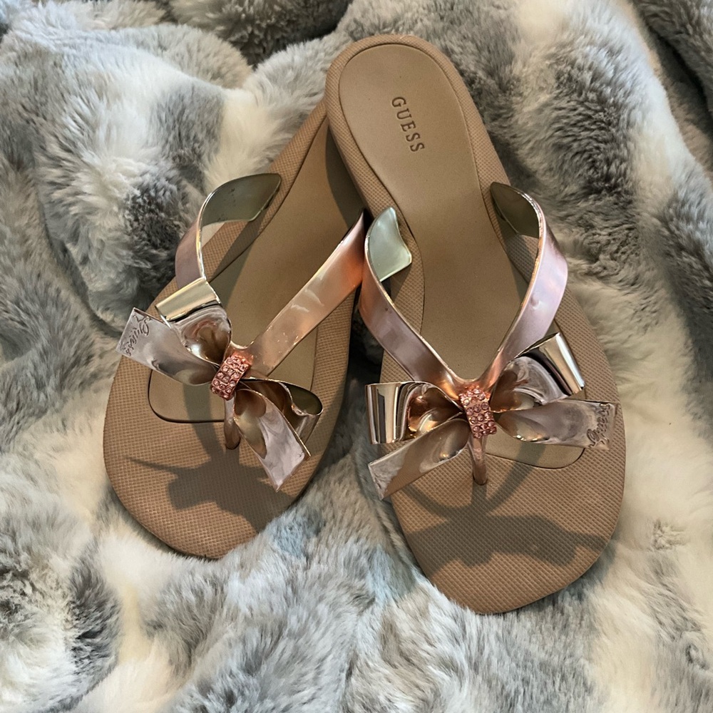 Guess Rose Gold Sandals